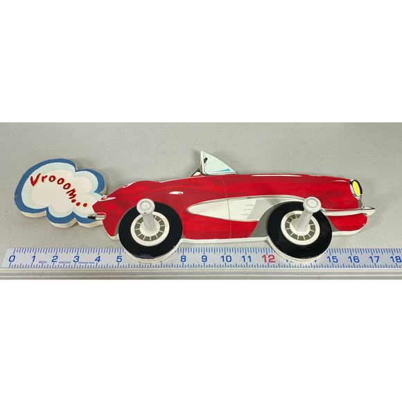 Lady Jayne LTD Little Red Sportscar Wall Coat Rack Hooks - Picture 7 of 9
